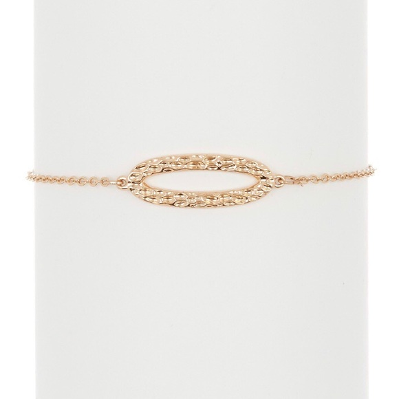 Vince Camuto Jewelry - Vince Camuto Open Oval Station Bracelet In Gold
